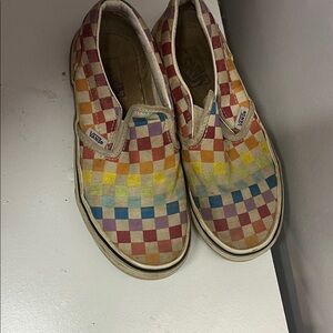 Vans Kids Checkered Slip-On Sneakers - Multicolor